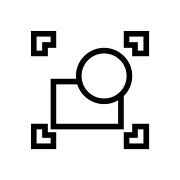Group Selected Objects Icon Stock Illustration