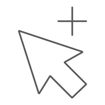 Group selection tool thin line icon, tools design Stock Illustration