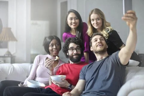 Group selfie Stock Photos