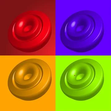 A group of set creative 3d vector realistic custom shape design Stock Illustration