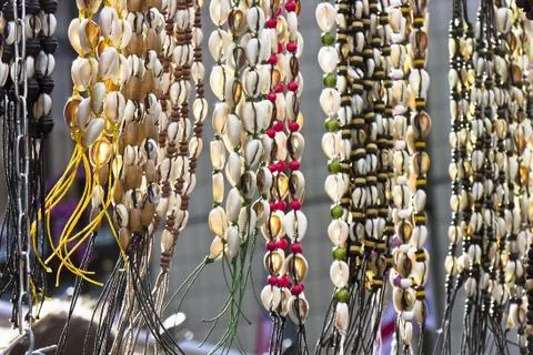 Group of shell bracelets Stock Photos