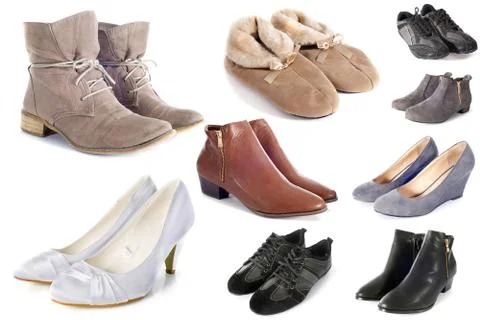 Group of shoes Stock Photos