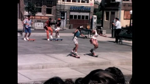 Group Skating Performance Stock Footage 276290389