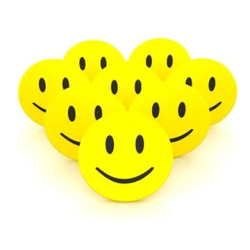 Group of smileys Stock Illustration