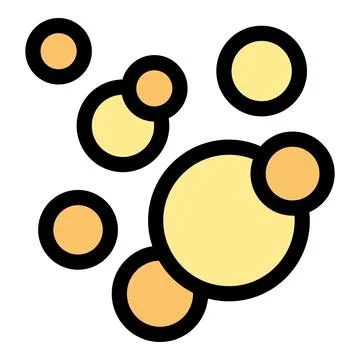 Group of soap bubbles floating, symbolizing cleanliness and purity Stock Illustration