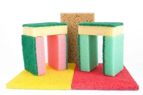 Group of sponges Stock-Fotos