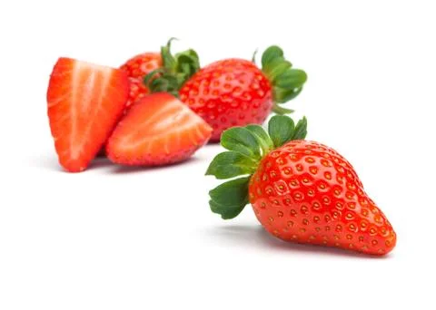 Group of strawberries Stock Photos