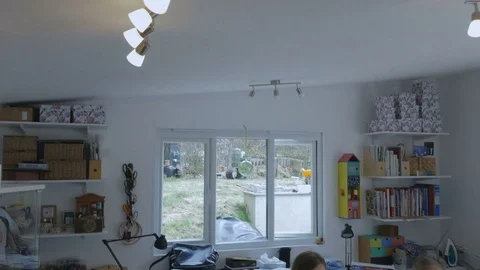 Group of students learning from teacher about arts and crafts Stock Footage 76899201