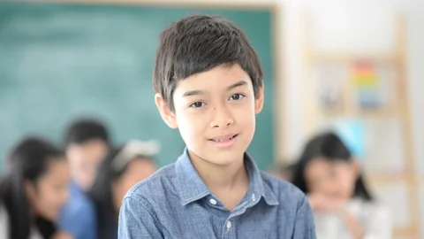Group of Students study math with teacher in the classroom Stockbeeldmateriaal 105837997