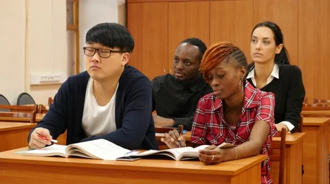 Group of Students at University Stock Footage 61200007