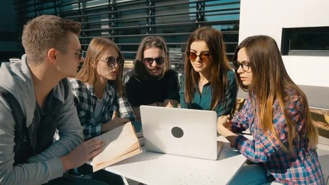 Group of Successful Students Stock-Footage 80703454