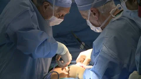 Group of surgeons performing surgery (3 of 15) Stock Footage