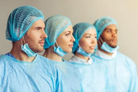 Group of surgeons Stock Photos