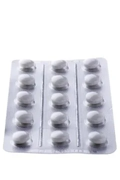 Group tablet on white background Foto stock