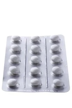 Group tablet on white background Stock Photos