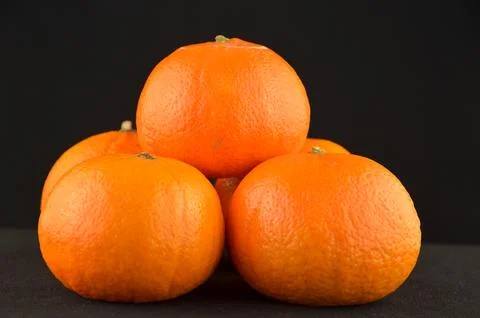 A group of tangerines Stock Photos