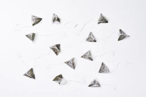 A group of tea bags Stock Photos