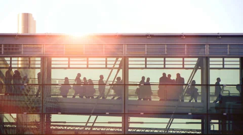 Group team together. people walking. persons. people silhouette. business people Stock Footage 33804165