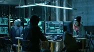Group Of Teenage Hackers Organize Attack On Corporate Data Servers.  Stock Footage