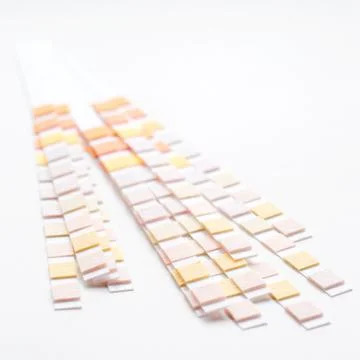 Group of test strips Foto stock