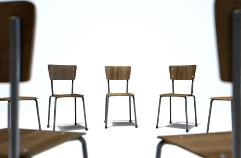 Group Therapy Chairs Stock Illustration