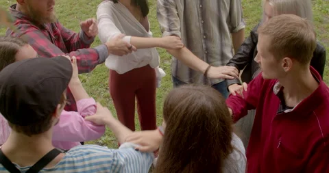 Group therapy games provide young adults with supportive enriching environment Stock Footage 254727340
