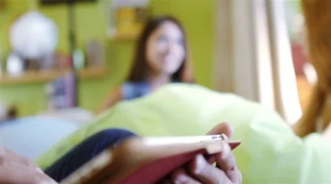 A group of three hipster fun using a tablet computer Stock Footage 54938071