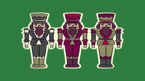 Group of three soldiers standing next to each other on are in line two Video stock 336858146