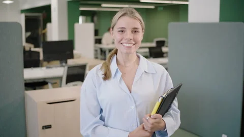 A group of thriving young professionals working together in a corporate office Video stock 278849075