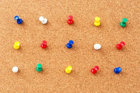Group of thumbtacks Foto stock