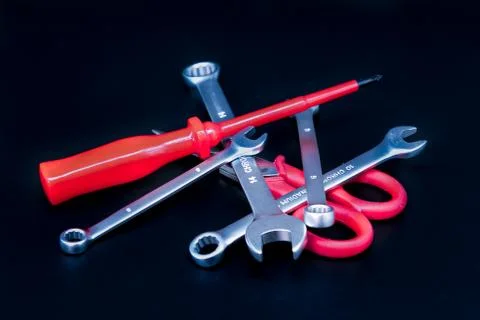 Group of tools Stock Photos