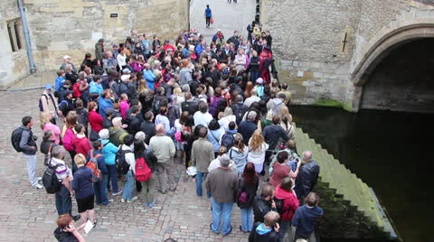 Group of tourist Stock Footage 24864331