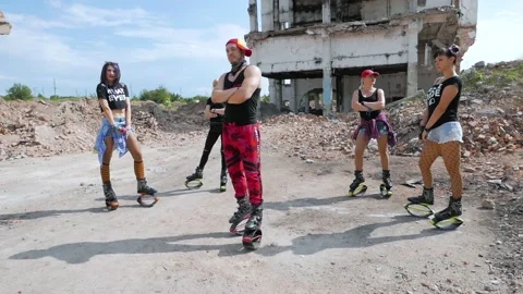 Group training kangoo. Stock Footage 91705724