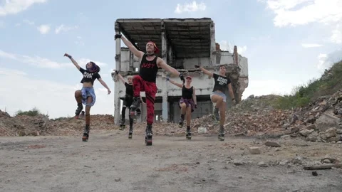 Group training kangoo. Stock Footage 91706118