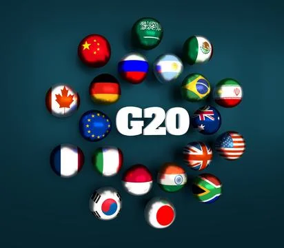 Group of Twenty Stock Illustration