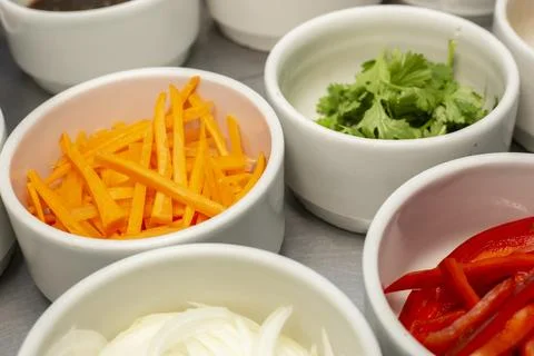 Group of vegetables before preparation on the chef's table Stock Photos