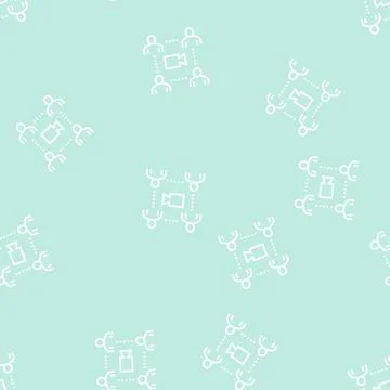 Group video calling conversation line seamless pattern Stockillustratie