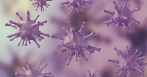 Group of virus cells Video stock 130864369