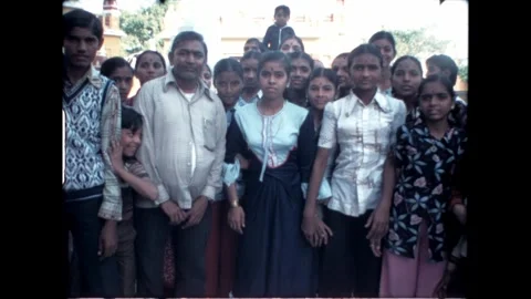 Group of Visitors at Temple Stock Footage 276292501