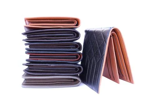 Group Wallet on isolated Stock Photos