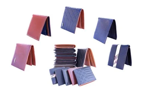 Group Wallet on isolated Stock Photos