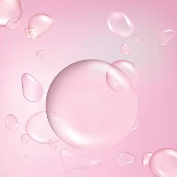 Group of water droplets Stock Illustration