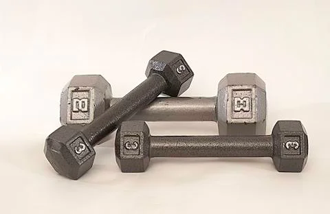 A Group of Weights Stock Photos