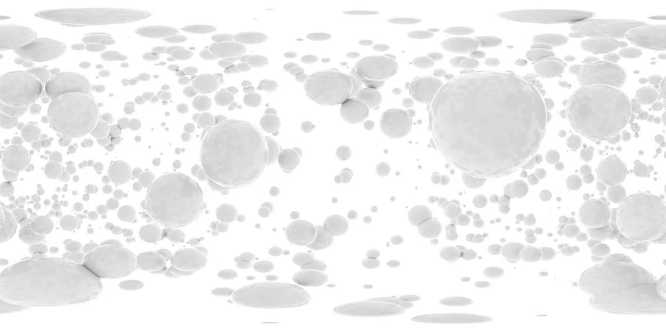Group of white Bubbles Floating in the Air 360 panorama vr environment map 库存插图