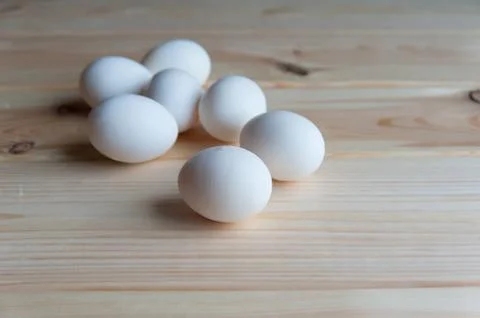 Group of white eggs Stock Photos