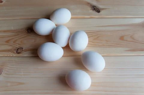 Group of white eggs Stock Photos