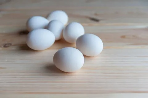 Group of white eggs Stock Photos