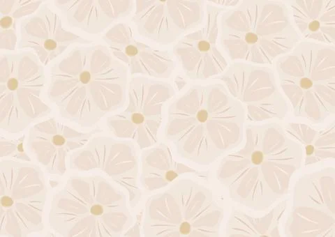 A group of white garlic pattern like blossom flower background Stock Illustration