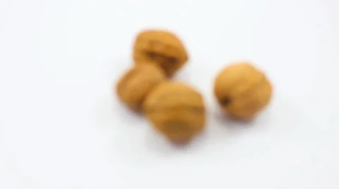 Group of Whole Walnuts Stock Footage 36150229