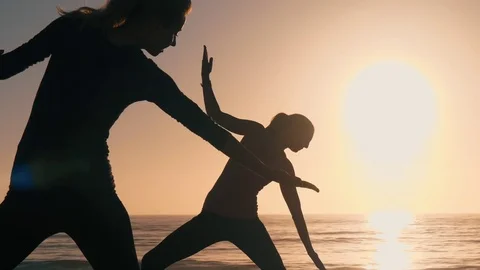 Group Of Women Practicing Yoga Vidéo 77585470